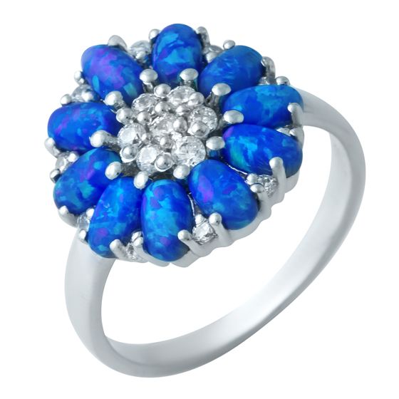 Срібна каблучка з опалом 1.523ct