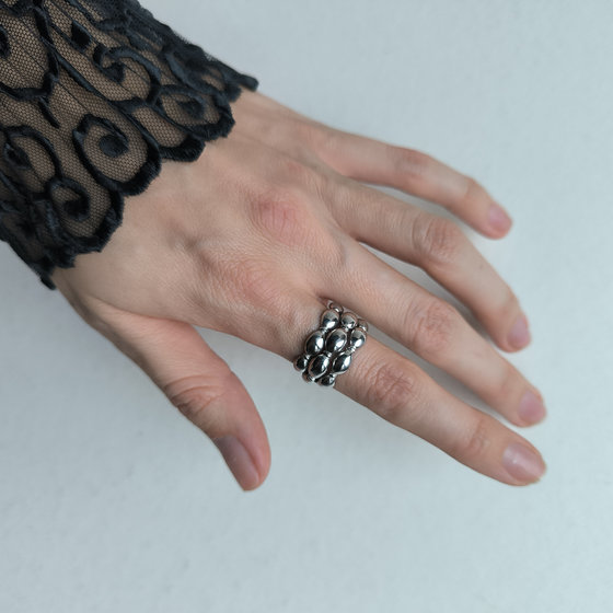 Silver ring without stones