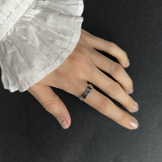 Silver ring without stones