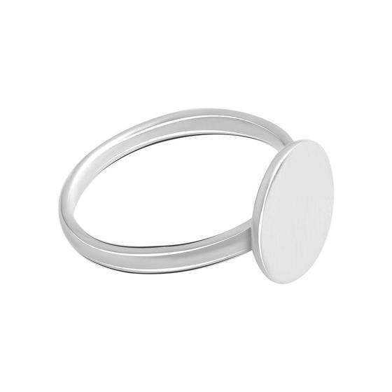 Silver ring without stones