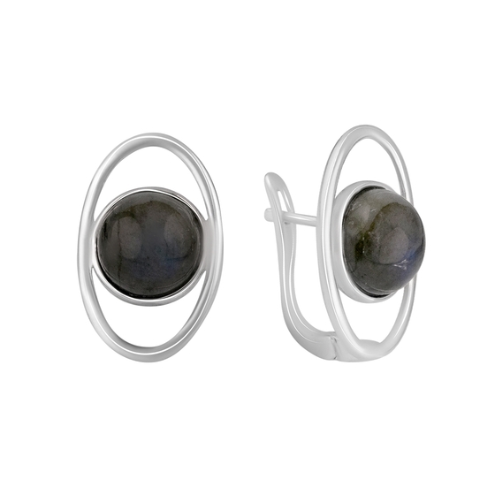 Silver earrings with 6.475ct