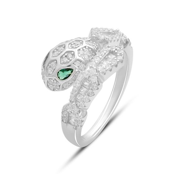 Silver Ring with Fianites