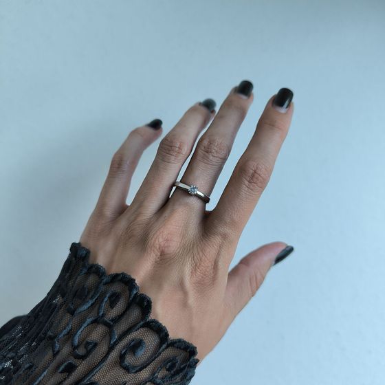 Silver Ring with Fianites