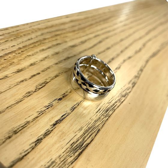 Silver ring with semalloy