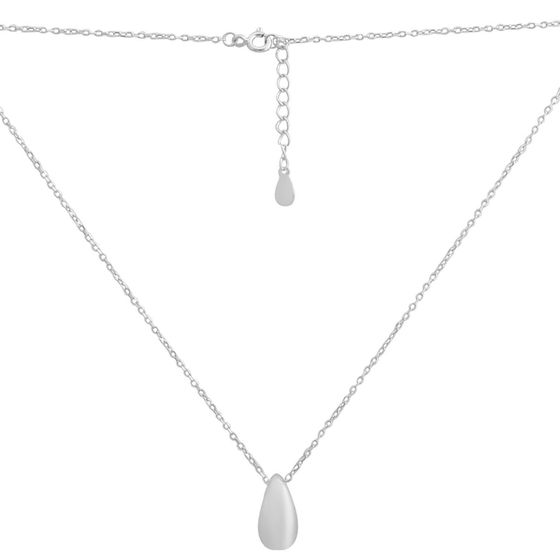 Silver necklace without stones