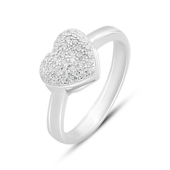 Silver Ring with Fianites