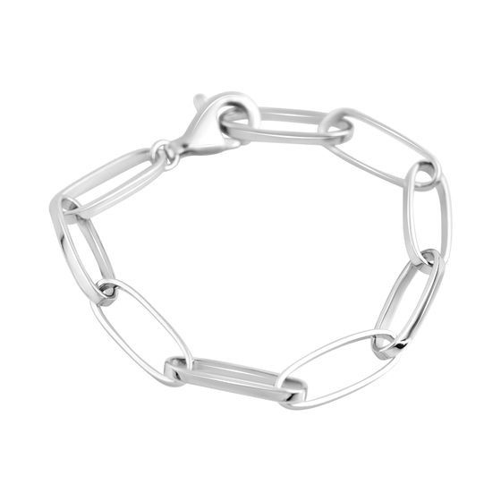 Silver bracelet without stones
