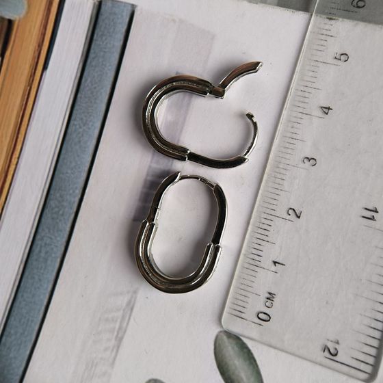 Silver Earrings with Fianites