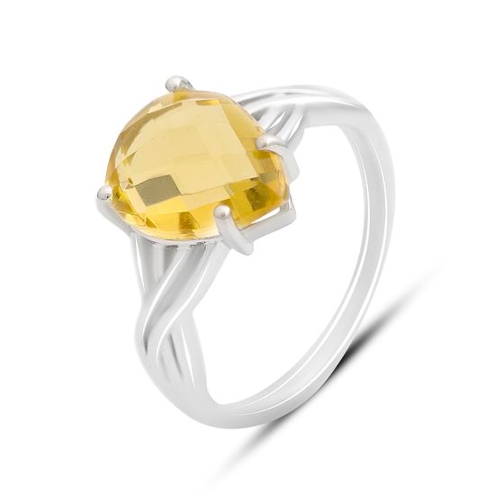 Срібна каблучка з цитрином nano 3.05ct