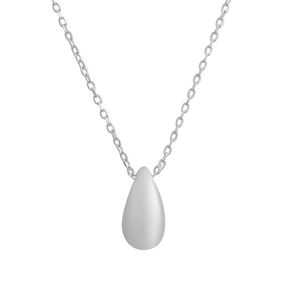 Silver necklace without stones