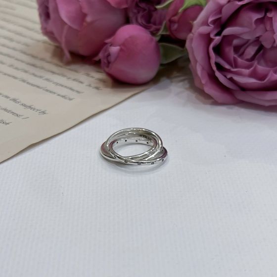Silver Ring with Fianites
