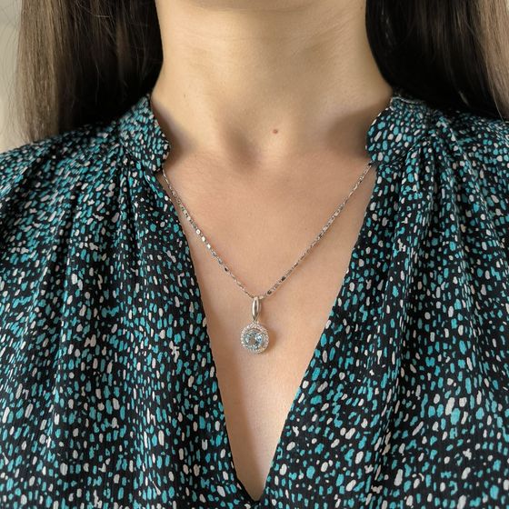 Срібна підвіска з топазом 2.704ct
