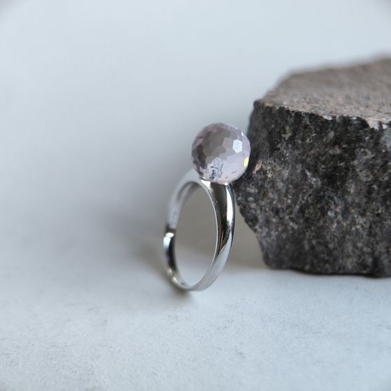 Silver Ring with Fianites