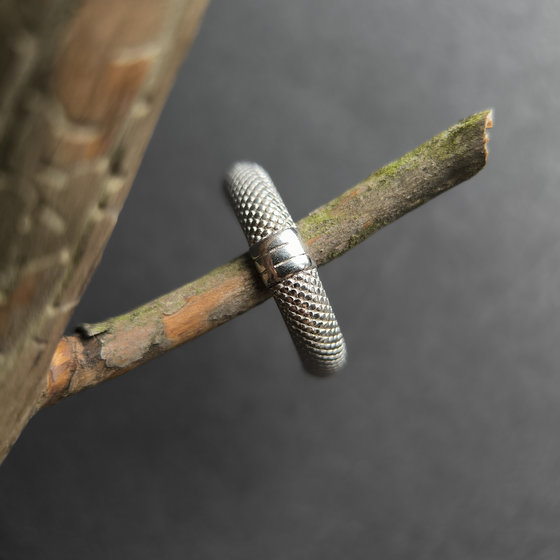 Silver ring without stones