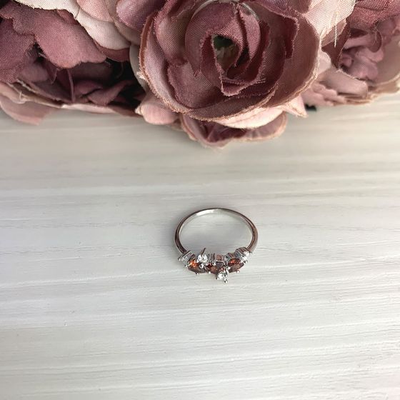 Серебряное кольцо с гранатом 1.03ct