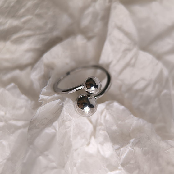 Silver ring without stones