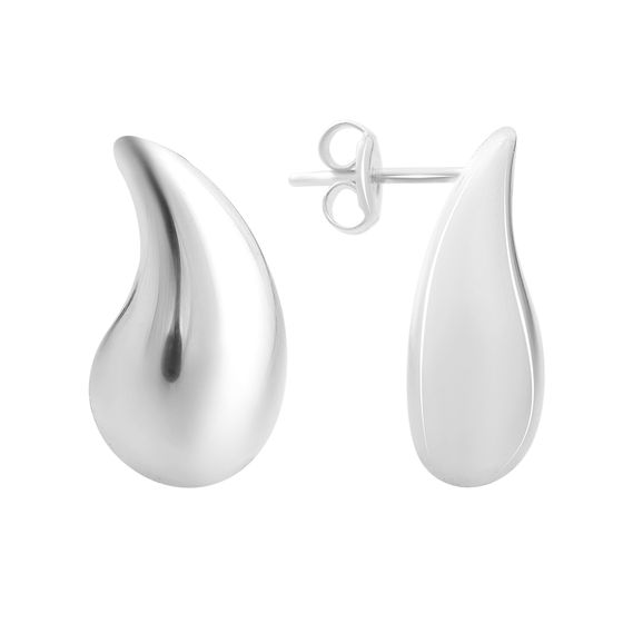 Gold earrings without stones