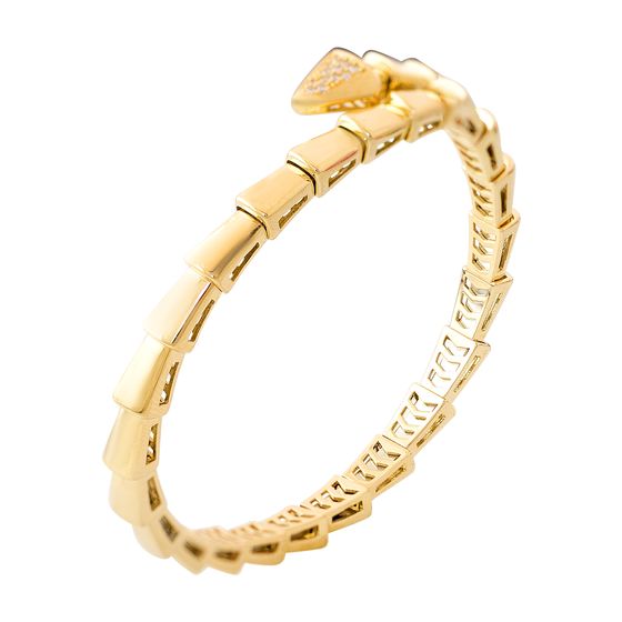 Золотий браслет з фіанітами 0.24ct