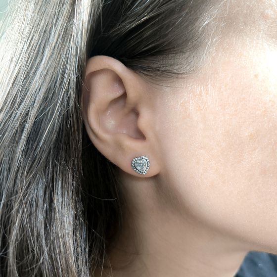 Silver Earrings with Fianites