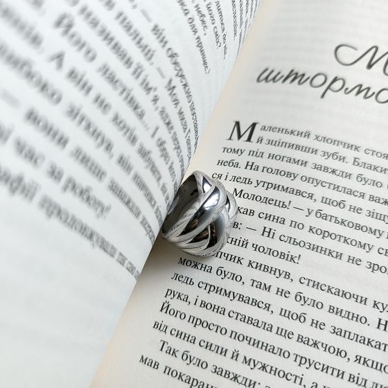Silver ring without stones