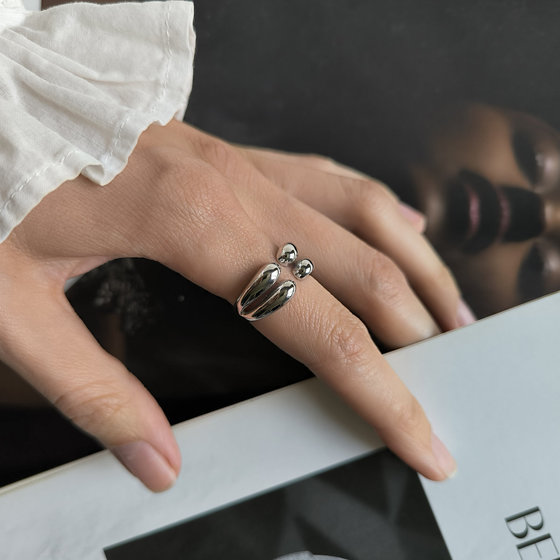 Silver ring without stones