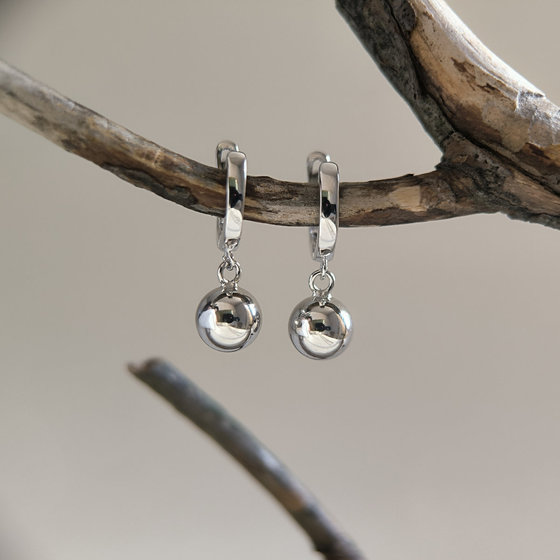 Silver earrings without stones