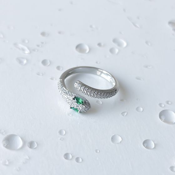 Silver Ring with Fianites