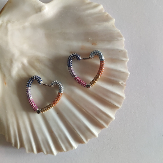 Silver Earrings with Fianites