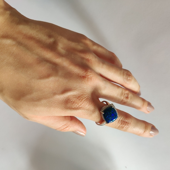 Серебряное кольцо с опалом 2.986ct