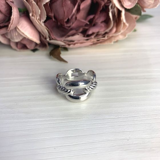 Silver ring without stones