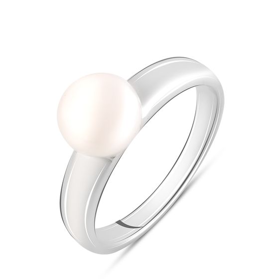 Silver ring with pearls 2.5ct