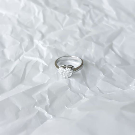 Silver Ring with Fianites