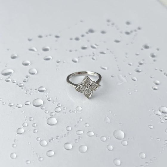 Silver Ring with Fianites
