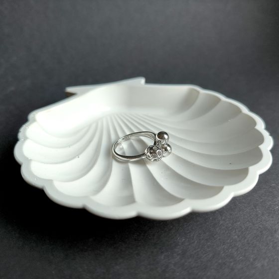 Silver ring without stones