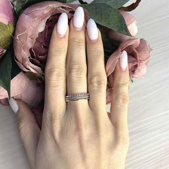 Silver ring without stones