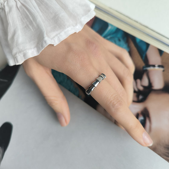 Silver ring without stones