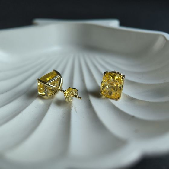 Silver Earrings with Fianites