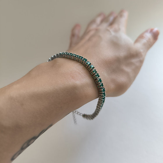 Silver bracelet with agate 5.215ct