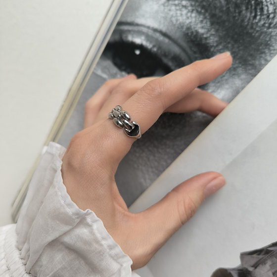 Silver ring without stones