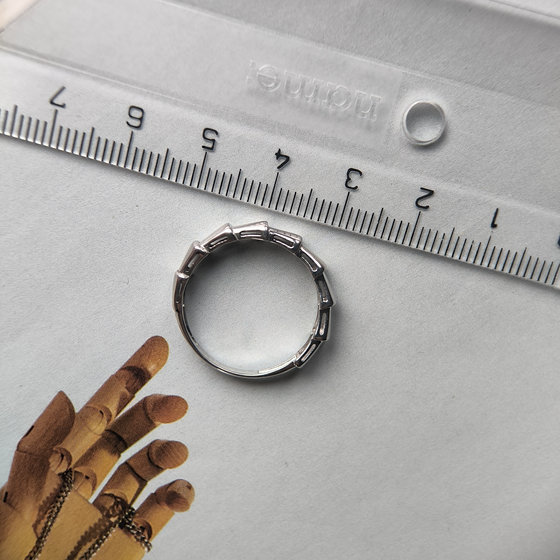 Silver ring without stones