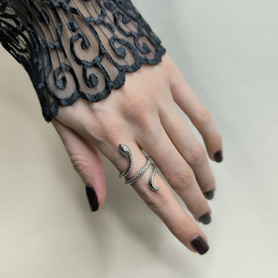 Silver ring without stones