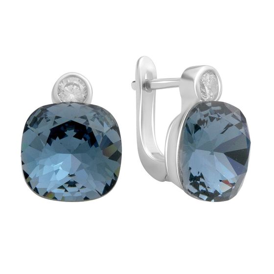 Silver Earrings with Fianites