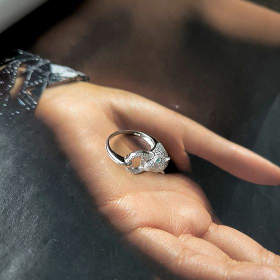 Silver Ring with Fianites