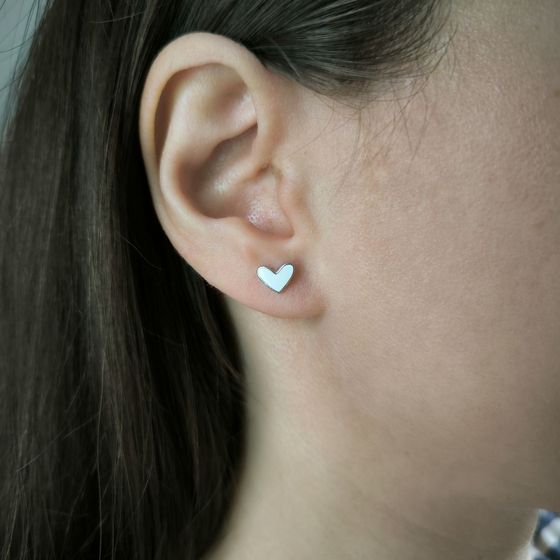 Silver earrings with yemallu