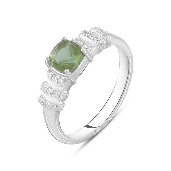 Silver ring with sultanite 1.55ct