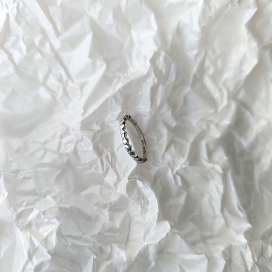 Silver ring without stones
