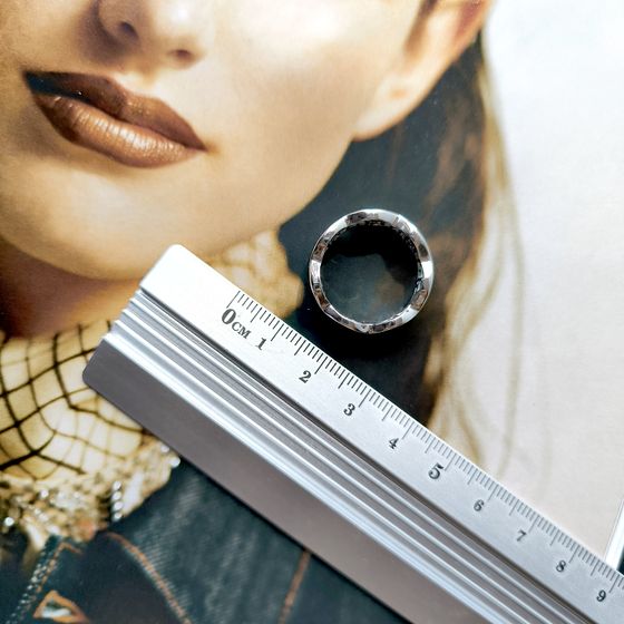 Silver ring without stones