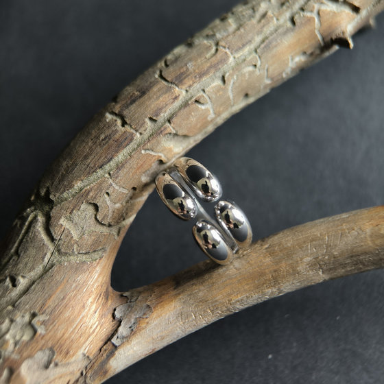 Silver ring without stones