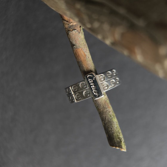 Silver ring without stones