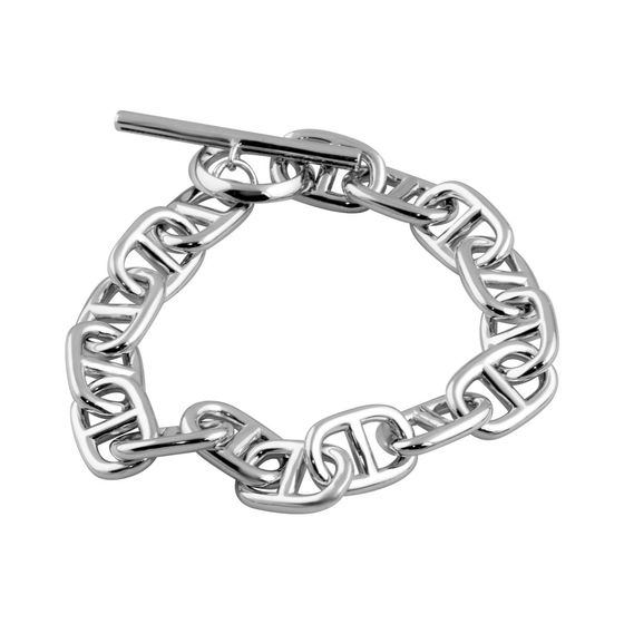 Silver bracelet without stones